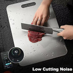 Katuchef Titanium Cutting Board 2025 New Upgrade Pure Titanium Cutting Boards for Kitchen Double Sided Cutting Boards Non Toxic,Hygiene Durable Chopping Board Suitable for Dishwasher Safe(15.35*11.02)