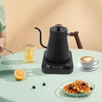 30oz Bistro Electric Gooseneck Kettle,1200W Stainless Steel Coffee Kettle with ±1℉ Temperature Control,Quick Heating Pour Over Electric Kettle for Coffee&Tea (Black)