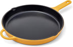 Great Jones King Sear Cast-Iron Skillet (Mustard, 12") | Enameled for Easy Cleaning | Safe for All Stovetops & Ovens | Perfect for Crispy Chicken, Steak & More | Oven-Safe to 500°F | Hand Wash Only