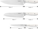 3-Piece Chef Knife Set, Professional Ultra Sharp Kitchen Knives For Cooking High Carbon Stainless Steel, With Ergonomic Handle Design (three)