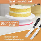700PCs Cake Decorating Kit with Baking Supplies - Cake Turntable for Decorating with Baking Pans, Leveler, 24 Numbered Piping Tips, 2 Spatulas, Fondant Tools, Video Course, Pattern Chart & More