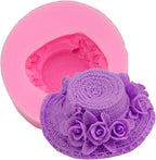 Sun Hat Silicone Mold for Fondant Chocolate Candy Cake Decoration Baking Pastry Tools Silicone Soap Mold Resin Polymer Clay Mold