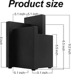 Resafy Black Magnetic Knife Block Knives Display Stable Board Knife Holder Rack Magnetic Stands with Strong Enhanced Magnets on Both Sides Anti-slip Feet