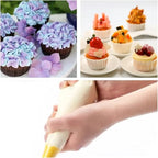 23 inch Frosting Piping Bag Disposable, AMBESTAR 100 Pieces Professional Clear Huge Thickened Cake Decorating Bag for Cream Frosting, Cakes and Cookies Decoration, Baking Lovers Accessories