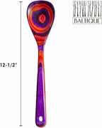 Totally Bamboo Baltique Waikiki Collection 12-1/2" Wooden Cooking Spoon, Safe for Nonstick