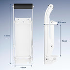 Kotto Can Crusher - Wall Mounted Can Crushers for Recycling - with Auto-Drop System -Built-in Bottle Opener-Crushes 8-16oz Cans-Includes Kitchen Storage Bag-Heavy Duty Can Crusher for Home Use-White