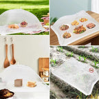 2 PCS Extra Large Food Covers Nets for Outside（40"X24"）umbrella Mesh Screen Covers for Outside Pop-Up Mesh Reusable and Collapsible Food Nets for Parties Picnics Outdoor BBQS…