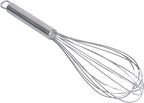 Restaurantware-German Standard 12.5 Inch French Whisk, 1 Dishwashable Kitchen Wire Whisk - Ergonomic Handle, Durable, Stainless Steel French Whip, For Blending, Stirring, Mixing Of Ingredients