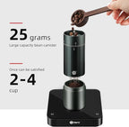 Manual Coffee Grinder, Z5 Hand Coffee Grinder with 25g Capacity External Adjustable Knob, Manual and Electric Dual Mode grinder, Espresso, Mocha, Pour-over, French Press Green