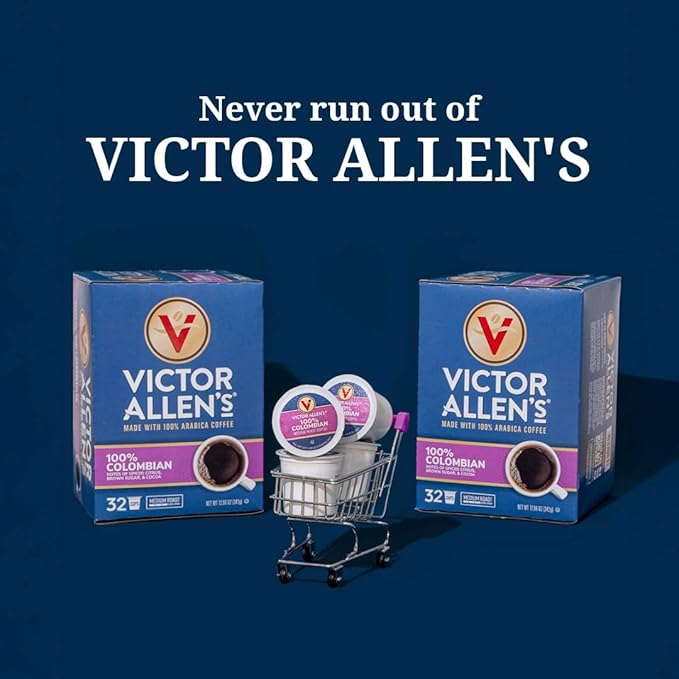 Victor Allen's Coffee Morning Blend, Light Roast, 32 Count, Single Serve Coffee Pods for Keurig K-Cup Brewers