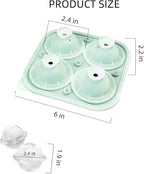 3D Saturn Shaped 4-Cavity Silicone Ice Cube Tray with Funnel and Lid - 2.4 Inch Ice Cube Mold for Whiskey, Cocktails and Bourbon, Space Themed, Planet, Fun Shapes, Cute Novelty Gift