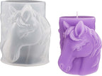 Pegasus Cylinder Animal Resin Casting Silicone Mold for Home Decor & Candle Making Wave Spiral Mold