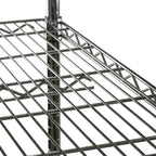 Shelving Inc. 14" d x 24" w Chrome Wire Shelving with 2 Tier Shelves, Weight Capacity 800lbs Per Shelf