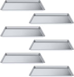 Pack of 6 | 18 in. x 26 in. Full Size Aluminum Bun. / Sheet Pan | Ideal for baking, roasting, cooling, prepping, or storing - a must-have in restaurants, bakeries, and busy kitchens.