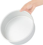 Restaurantware-Met Lux 9 x 3 Inch Straight-Sided Baking Tin, 1 Round Cake Pan - Oven-Ready, Freezable, Anodized Aluminum Round Baking Pan, Greaseproof, For Layer Birthday Cake