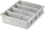 Host Ice Cube Tray, Makes Four 5-Inch Long Cubes, Durable Silicone Trays with Easy Release Design, Perfect for Water Bottles and Highball Glasses, Home Bar Accessories, Set of 1, Marble