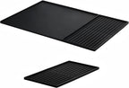 Silicone Coffee Pad, 24-inch x 16-inch Mat, with Removable Baking Tray, Fits Coffee Machines and Baking Sheets, Black