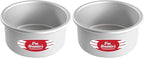 Fat Daddio's Anodized Aluminum Round Cake Pans, 2 Piece Set, 6 x 3 Inch