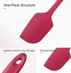 U-Taste Silicone Spatula Set with 480 Degrees Fahrenheit Heat Resistant (Red)