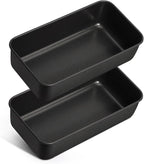 LIANYU 2 Pack Bread Loaf Pan for Baking, 9×5 Inch Nonstick Stainless Steel Bread Baking Loaf Pan, Meatloaf Tin for Homemade Banana Sourdough, Dishwasher Safe