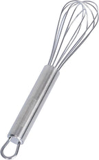 Restaurantware-German Standard 7.3 Inch French Whisk, 1 Dishwashable Kitchen Wire Whisk - Ergonomic Handle, Durable, Stainless Steel French Whip, For Blending, Stirring, Mixing Of Ingredients