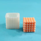 Bubble Cube Silicone Candle Mold for Candle Making, Silicone Soap Mold Fondant Chocolate Cake Mould Epoxy Resin Casting Mold DIY Wax,Polymer Clay