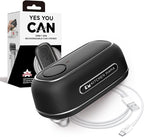 Kitchen Mama Orbit One Rechargeable Electric Can Opener: Hands-free, USB-C Charging, Automatic Stop, Smooth Edge, Safety, Blade for Large Cans, Heavy Duty, Soda and Pop Can, with Storage Box (Black)