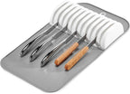 madesmart Classic Large Knife Mat Soft-Grip, Non-Slip Drawer, Long-Lasting Home Organization, BPA Free, White