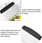 Large Number Cookie Cutter Set with Dough Scraper&Chopper-9 Piece-3.25 Inch-Number 0-8-Birthday Cookie Cutter Shape for Baking-Stainless Steel Kitchen Utensil