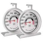 Efeng Large in Oven Thermometer for Electric or Gas Oven (2 packs) -Large Hook Baking Thermometer,Cooking Thermometer with NSF quality & non fading color dial oven safe after long time cooking
