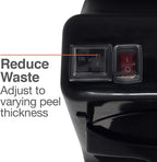 Pelamatic - Automatic Fruit & Vegetable Peeler | Electric Apple Peeler | Fast & Efficient | Rust-Resistant Stainless Steel | Easy Cleanup, Black, One Size, Plastic