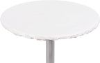 Yourtablecloth Heavy Duty Vinyl Round Fitted Tablecloth (Table Cover) with Flannel Backing Vibrant Colors Elasticized Tablecloth Great for Indoor and Outdoor Dining and Playing Cards 48” White