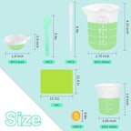 Silicone Measuring Cups for Resin Supplies,Resin Kit for 250ml &100ml Non-Stick Mixing Cups,Silicone Cups for Resin Molds,Epoxy Resin Cups,Cooking,Casting Molds,Jewelry Makin,DIY Crafts