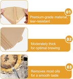 Coffee Filters #4, Coffee Filters 4 Cone Paper, Unbleached, Brown, 8-12 Cup, Number 4 Coffee Filter, 100 Count