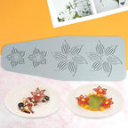 Hollow Leaf Silicone Mold Chocolate Candy 3D Hollow Leaf Candy Mold Food Cooking Meals Decorations Fondant Mold Polymer Clay Molds (Flower A_10.48x3.84x0.12inch)