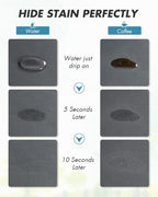 AMOAMI Coffee Mat - Hide Stain Rubber Backed Absorbent Dish Drying Mat for Kitchen Counter - Fits Under Coffee Maker or Machine