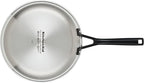 KitchenAid 30051 5-Ply Clad Polished Stainless Steel Frying Pan Set/Skillets, 8.25 Inch and 10 Inch - Polished Stainless Steel