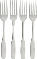 Oneida Paul Revere Fine Flatware Dinner Forks, Set of 4 , 18/10 Stainless Steel, Silverware Set, Dishwasher Safe