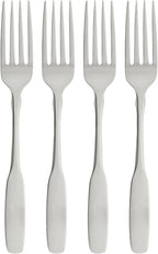 Oneida Paul Revere Fine Flatware Dinner Forks, Set of 4 , 18/10 Stainless Steel, Silverware Set, Dishwasher Safe