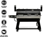 recteq DualFire 1200 Wood Pellet Smoker Grill, Wi-Fi Electric Pellet Grills, Dual Chambers for Hot and Fast + Low and Slow Cooking, DualFire 1200 + Grilling Basics Bundle
