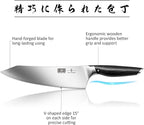 HOSHANHO 16-Piece Kitchen Knife Set with Block, Powder Steel High Carbon Steel Knife Block Set, Ultra Sharp Professional Chef Knife Set with Sharpener