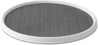 Copco 18-Inch Lazy Susan Turntable Organizer, Non-Skid Pantry or Cabinet Spinner for Spices, Condiments, and Bottles, Durable White/ Gray Design