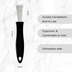 Channel Knife Lemon Peeler Zester-Garnish for Cocktail Mixers- Triangular, V-Shaped Stainless Steel Professional Grade Bar Tool-Fruit Peeler Zester (Peeler B)