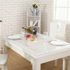 NECAUX Custom 12 x 18 Inch Clear Desk Cover Protector, 1.5mm Thick Plastic Desk Pad Mat, Table Cover Tablecloth Protector for Office Computer Writing Desk, Side Table, End Table, Night Stand, Dresser