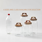 Sweejar Glass Jars for Laundry Room Organization, Half-Gallon Laundry Pods Container, Glass Food Storage Jars with Airtight Lid, 1 Pack, Hand Lid