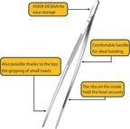 JETKONG 2 Pieces Extra-Long Tweezer Tongs 12-Inch Stainless Steel Tweezers Chef Tweezers