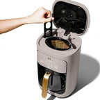Beautiful 14-Cup Programmable Coffee Maker with Touch-Activated Display – Brew Hot Coffee Fast, Keep Warm & Auto-Pause (Porcini Taupe)
