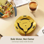 Hazel Quinn X Eduardo Recife Collaboration Electric Kettle - 1.7 Liters (57oz) Stainless Steel Water Kettle, BPA-Free Interior, 1200W Fast Boiling, Cordless, Automatic Shut Off - Floral Printed