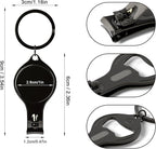 50pcs Personalized 4 in 1 Multi Function Bottle Opener, Nail Clipper, Wedding Favors Brewery, Private Customized, Black, Multitool Gifts for Men
