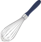 U-Taste Balloon Whisk for Cooking: 18/10 Stainless Steel Kitchen Wire Whisk, Medium Heavy Duty Egg Beater, Hand Baking Mixing Tool with 8 High Flex Wires for Stirring, Blending Sauce (Midnight Blue)